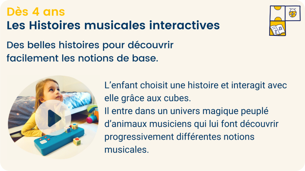 Description des Histoires musicales interactives d'izikub